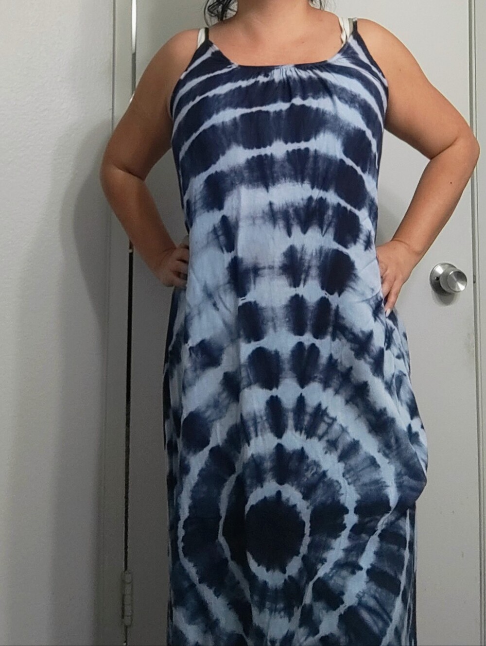 Tie-Dye Maxi Coverup with PRETTY BACK DETAIL